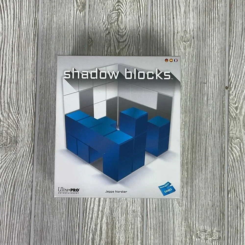Shadow Blocks Puzzle Game by Jeppe Norsker English Edition Complete Game in Box
